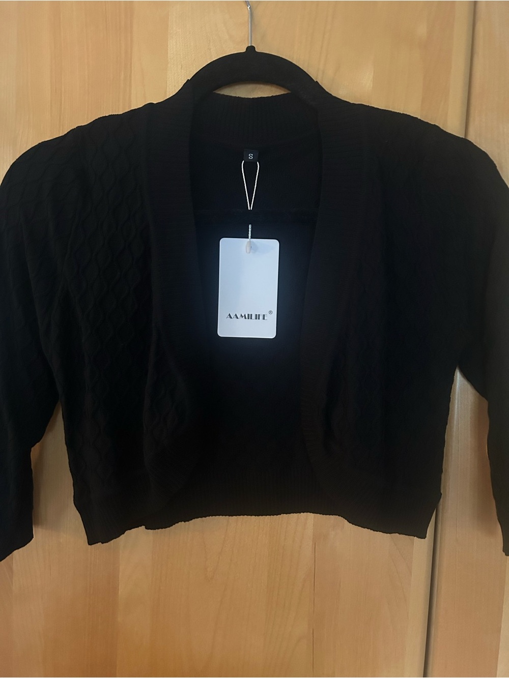 Black Knit Bolero Shrug